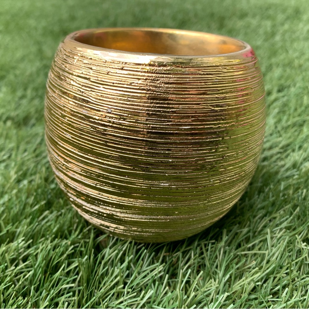 CERAMIC BOWL small gold painted decorative ceramic bowl
